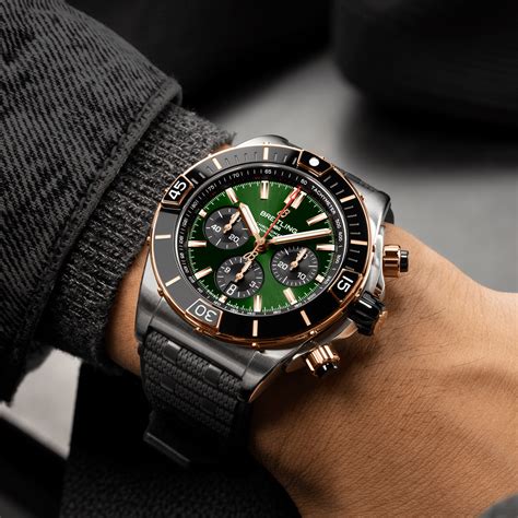 breitling super chronomat b01 44 green|breitling chronomat 44 price.